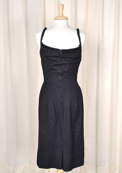 1950s Sexy Wool LBD w Jacket Cats Like Us
