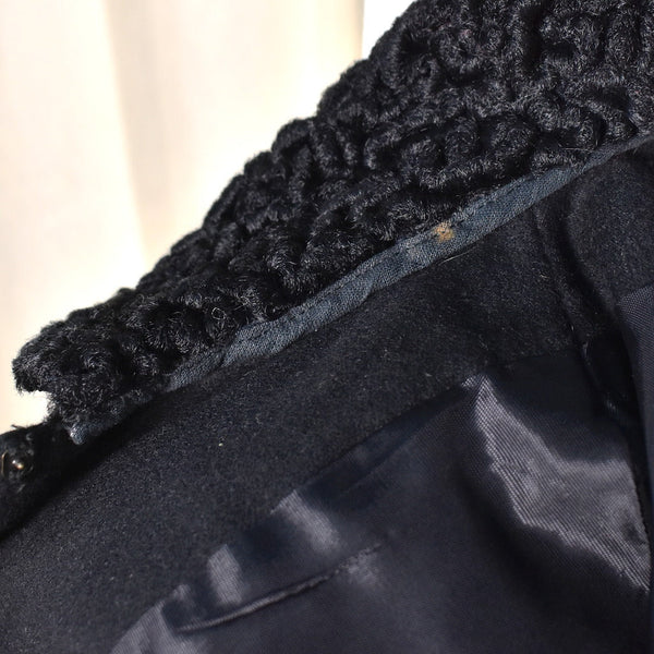 1950s Sexy Wool LBD w Jacket Cats Like Us