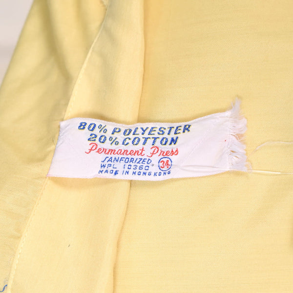1950s Simple Yellow Vintage Blouse Cats Like Us