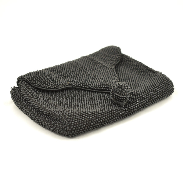 1950s Small Beaded Clutch Bag Cats Like Us