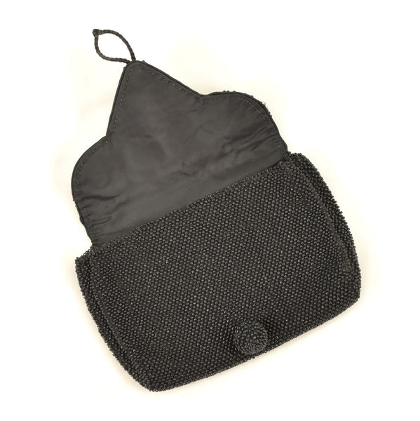 1950s Small Beaded Clutch Bag Cats Like Us