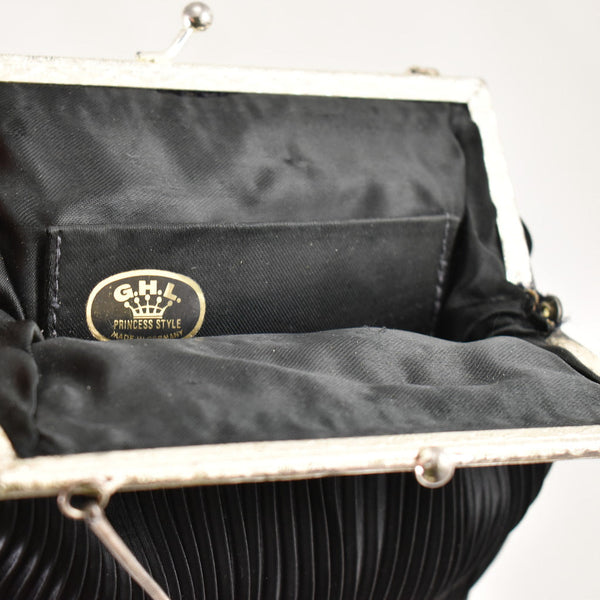 1950s Small Pleated Vintage Handbag Cats Like Us