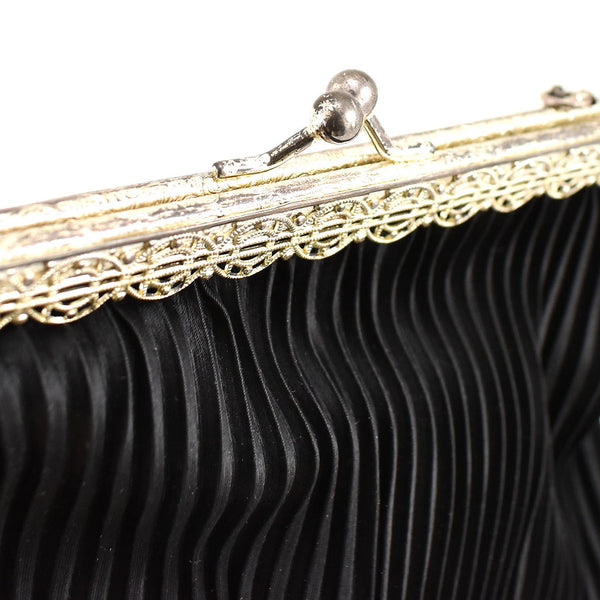 1950s Small Pleated Vintage Handbag Cats Like Us