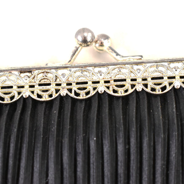1950s Small Pleated Vintage Handbag Cats Like Us