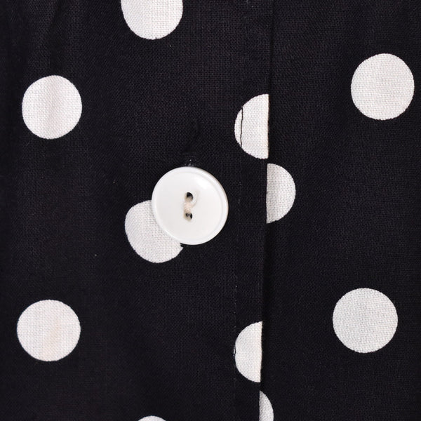 1950s Style B&W Polka Dot Dress Cats Like Us