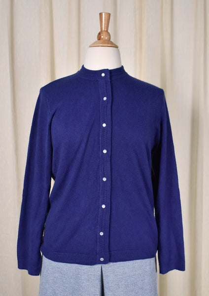 1950s Style Vintage Blue Cardigan Cats Like Us