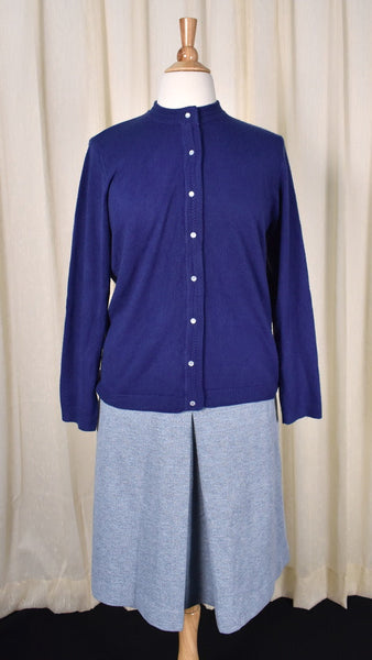 1950s Style Vintage Blue Cardigan Cats Like Us