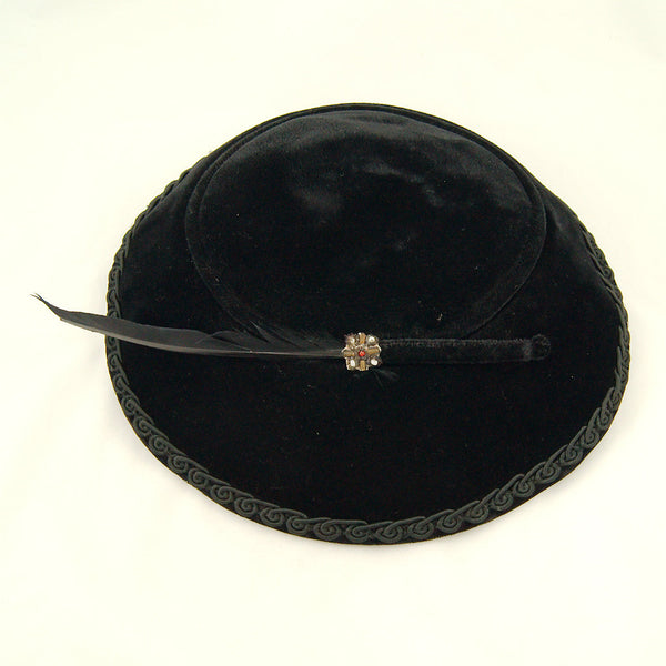 1950s Velvet Platter Hat Cats Like Us