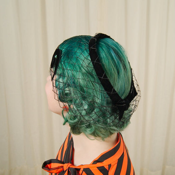 1950s Velvet Swirl Hat Cats Like Us