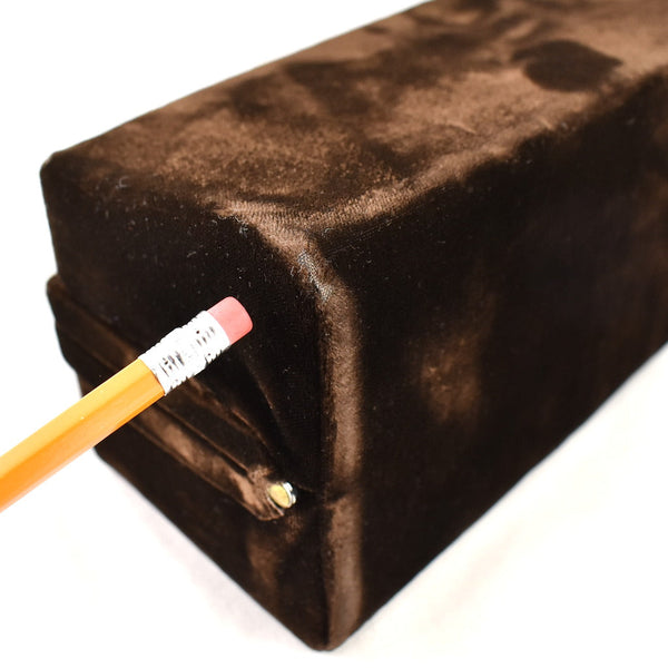 1950s Vintage Brown Velvet Box Handbag Cats Like Us