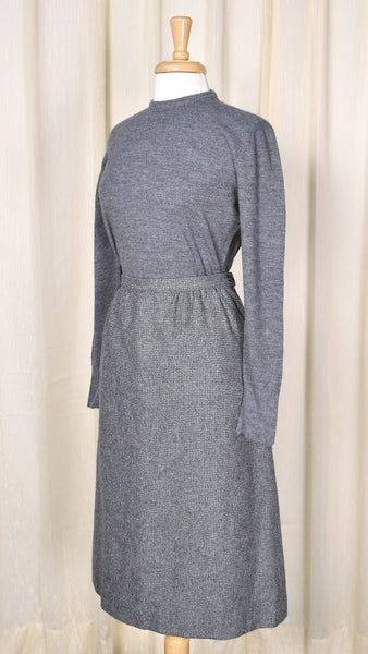 1950s Vintage Charcoal Pullover Sweater Cats Like Us