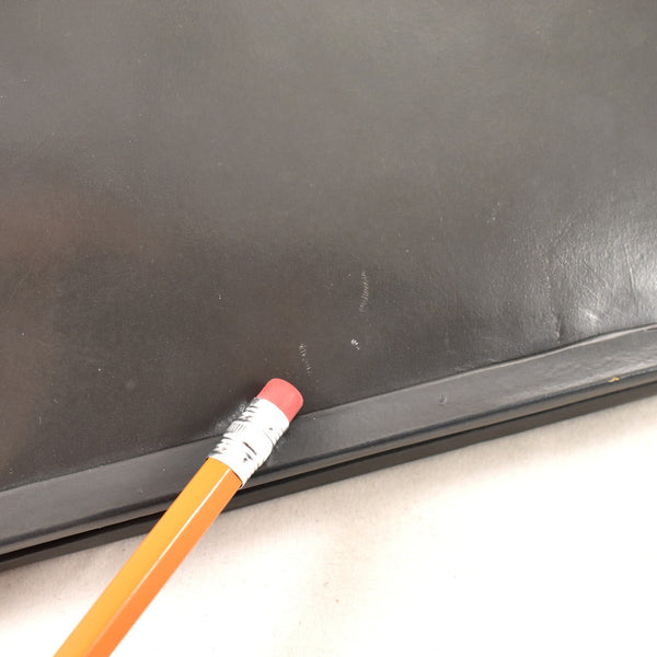 1950s Vintage Gray Double Lock Clutch Bag Cats Like Us