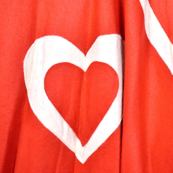 1950s Vintage Hearts Circle Skirt Cats Like Us