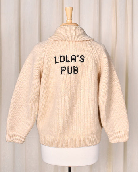1950s Vintage Lola's Pub Cardigan Cats Like Us