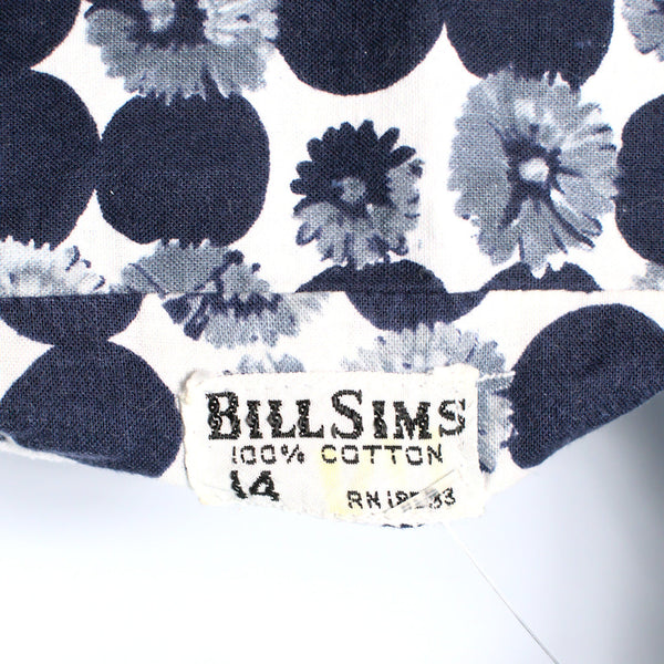 1950s Vintage Navy Polka Dot Sun Dress Cats Like Us