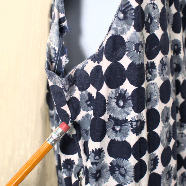 1950s Vintage Navy Polka Dot Sun Dress Cats Like Us