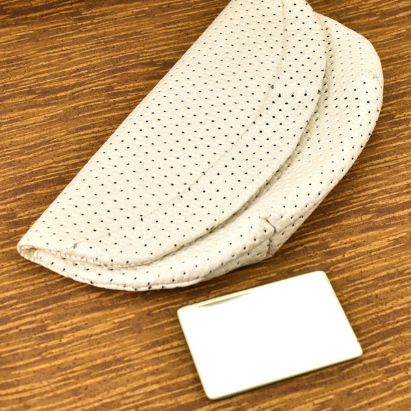 1950s Vintage Off White Lattice Clutch Bag Cats Like Us
