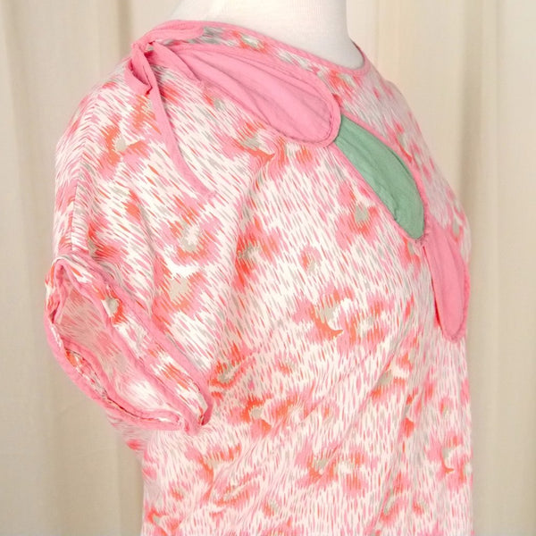 1950s Vintage Pink Smock Dress Cats Like Us
