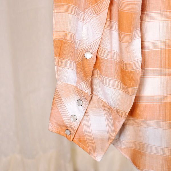 1950s Vintage Pumpkin Plaid Shirt Cats Like Us