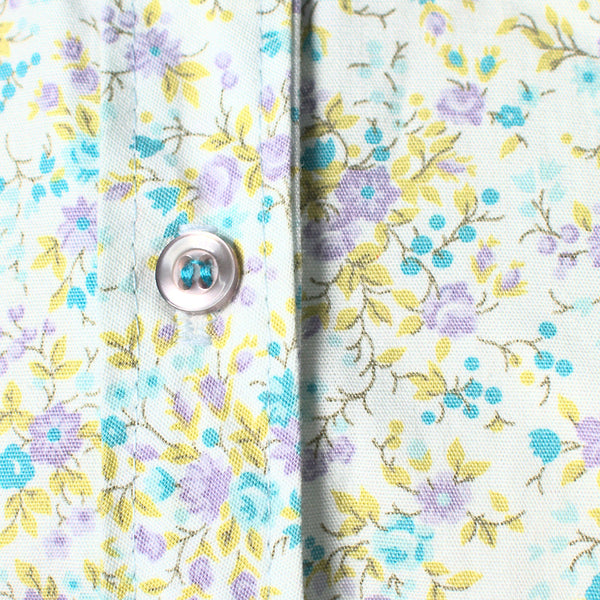 1950s Vintage Purple & Blue Shirt Dress Cats Like Us