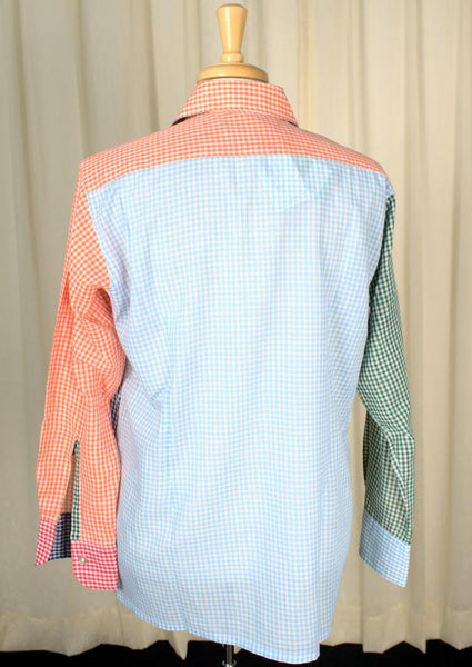 1950s Vintage Rainbow Gingham Shirt Cats Like Us