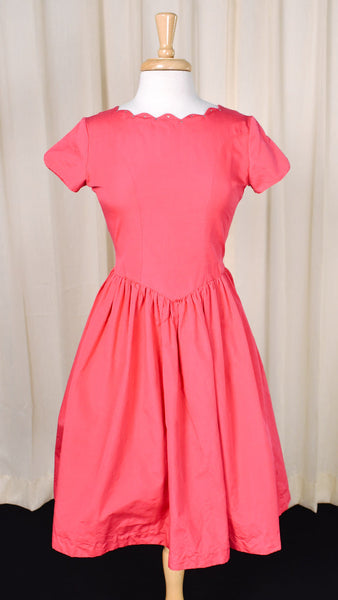 1950s Vintage Rasp Rhinestone Dress Cats Like Us