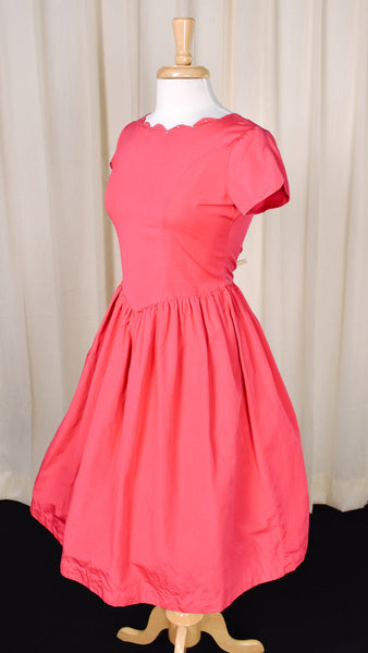 1950s Vintage Rasp Rhinestone Dress Cats Like Us