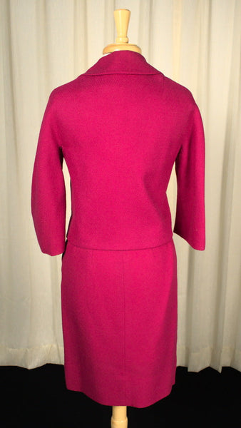 1950s Vintage Raspberry Pink Suit Cats Like Us
