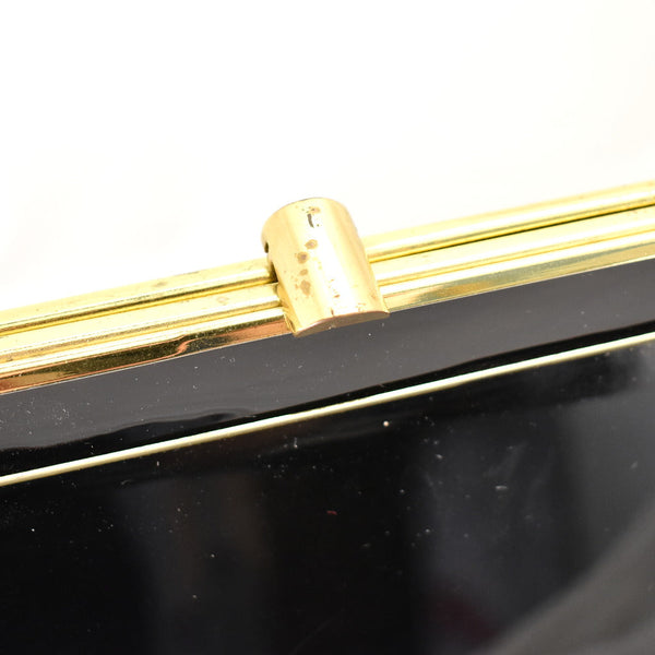 1950s Vintage Red Lined Patent Handbag Cats Like Us