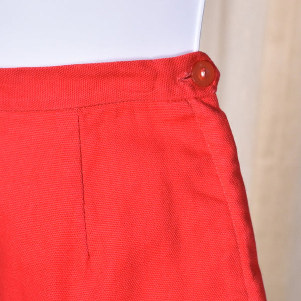 1950s Vintage Red Pedal Pusher Pants Cats Like Us