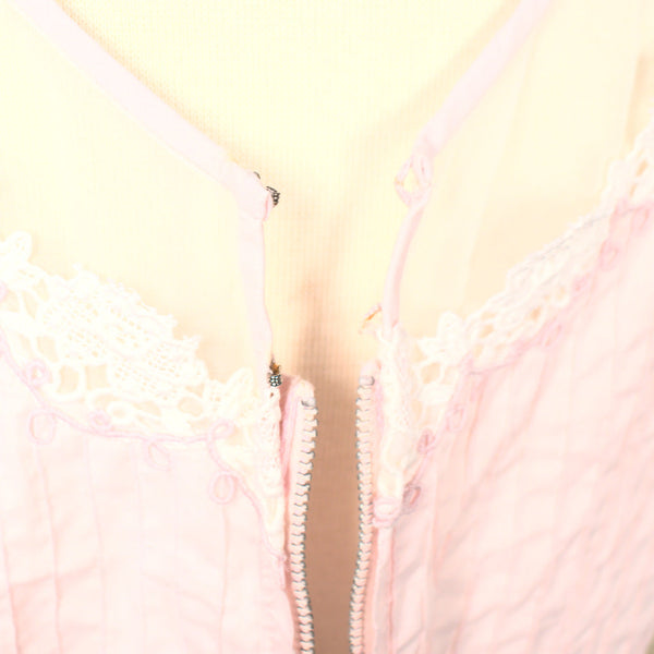 1950s Vintage  Sheer Illusion Pink Dress Cats Like Us