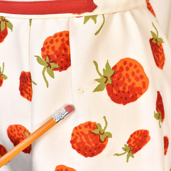 1950s Vintage Strawberry Wiggle Dress Cats Like Us