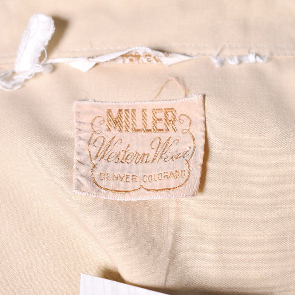 1950s Vintage Tan Western Shirt Cats Like Us