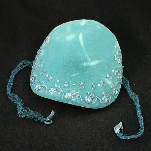 1950s Vintage Turquoise Rhinestone Hat Cats Like Us