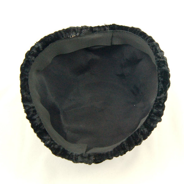 1950s Vintage Velvet Beaded Hat Cats Like Us
