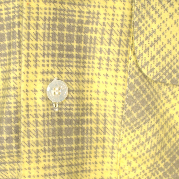 1950s Vintage Yellow Flannel Shirt Cats Like Us