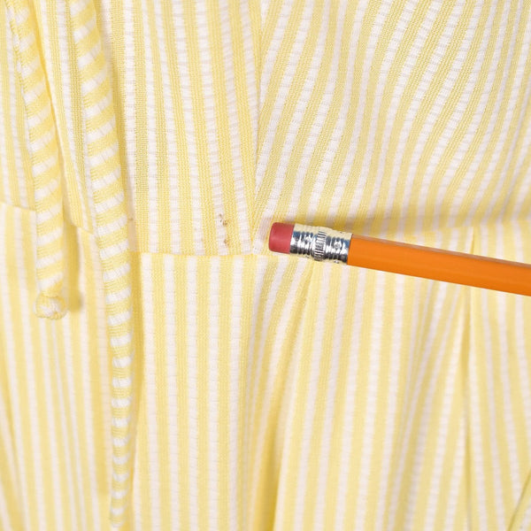 1950s Vintage Yellow Seersucker Dress Cats Like Us
