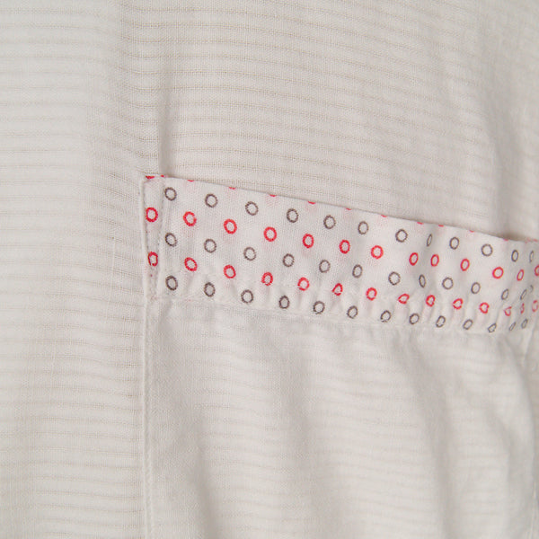 1950s White Circle Trim Shirt Cats Like Us