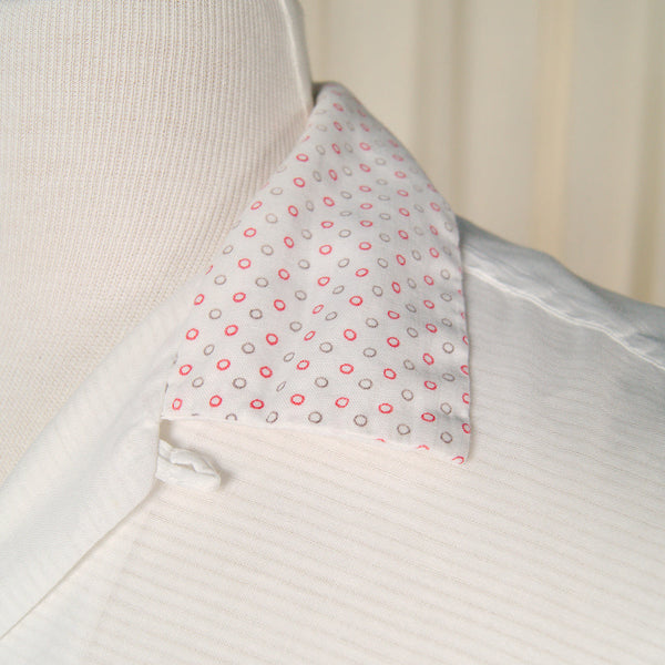1950s White Circle Trim Shirt Cats Like Us