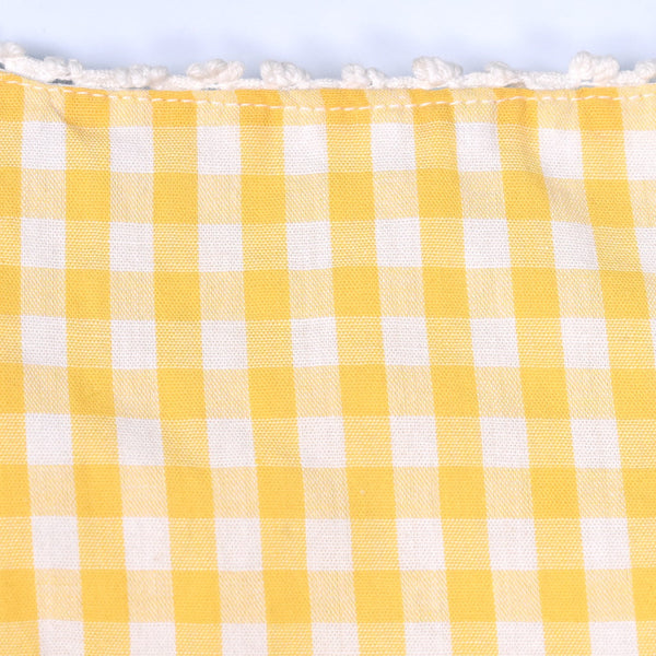1950s Yellow Gingham Crop Top Cats Like Us