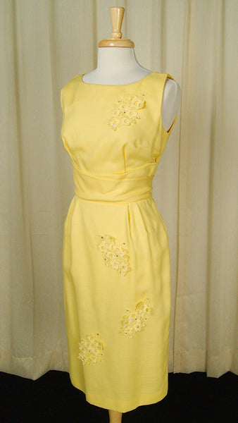 1950s Yellow Rhinestone Suit Cats Like Us