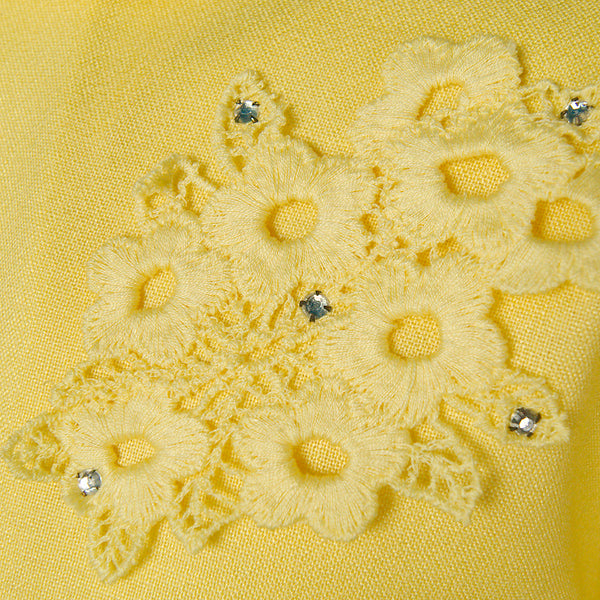 1950s Yellow Rhinestone Suit Cats Like Us
