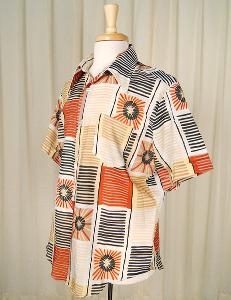 1960s Abstract Starburst Shirt Cats Like Us