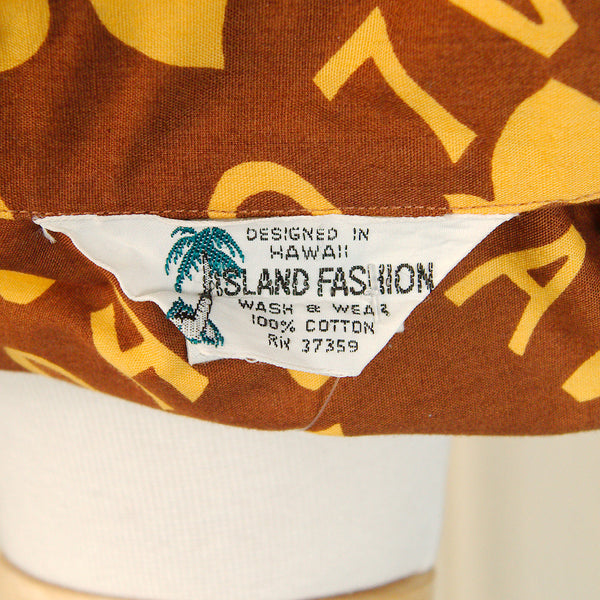 1960s Aloha Hawaii Shirt Cats Like Us