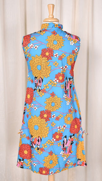 1960s Asian Ladies Vintage Shift Dress Cats Like Us