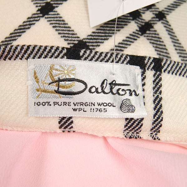 1960s Beige & Black Check Skirt Cats Like Us