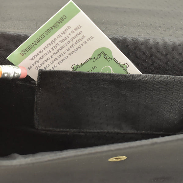 1960s Black Bow Clutch Bag Cats Like Us