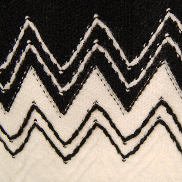 1960s Black Chevron Tunic Cats Like Us