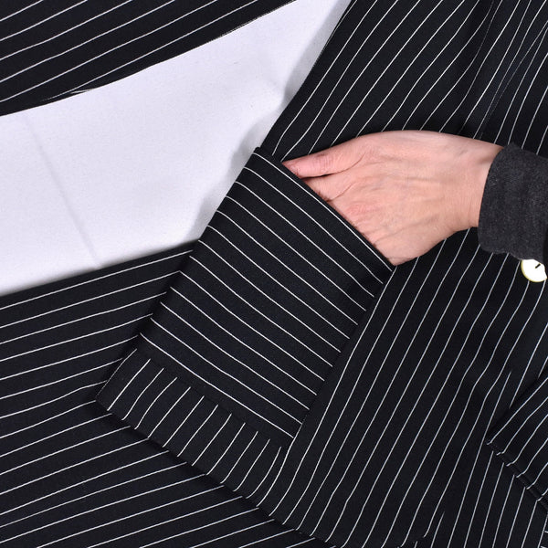 1960s Black Pinstripe Pant Suit Cats Like Us