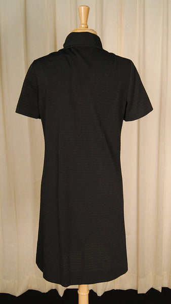 1960s Black Shirt Dress Cats Like Us